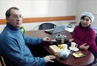 Дружественный визит директора департамента финансово-экономического планирования Казахстанского инновационного университета