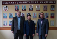 Подписание договора о сотрудничестве между Омской гуманитарной академией и Гуманитарно-технической академией (г. Кокшетау, РК)