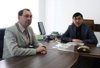 Подписание договора о сотрудничестве между ОмГА и ТИГУ в г. Тараз